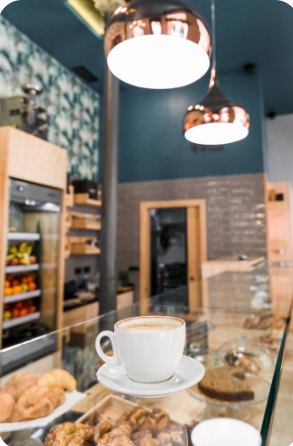 visual of a coffee shop